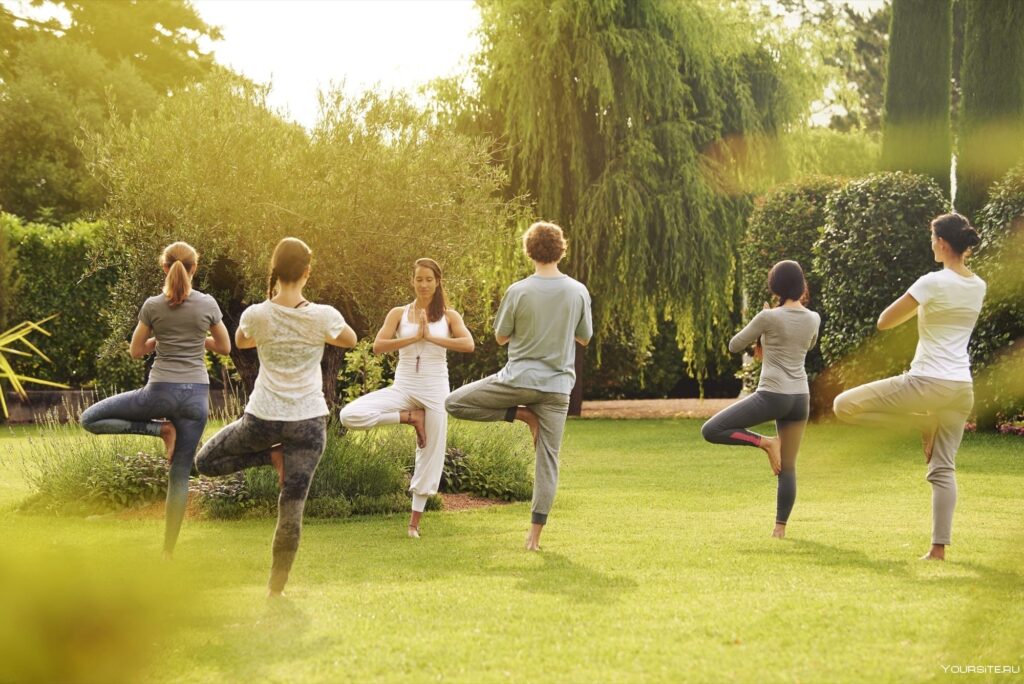 Calm outdoor movement illustration